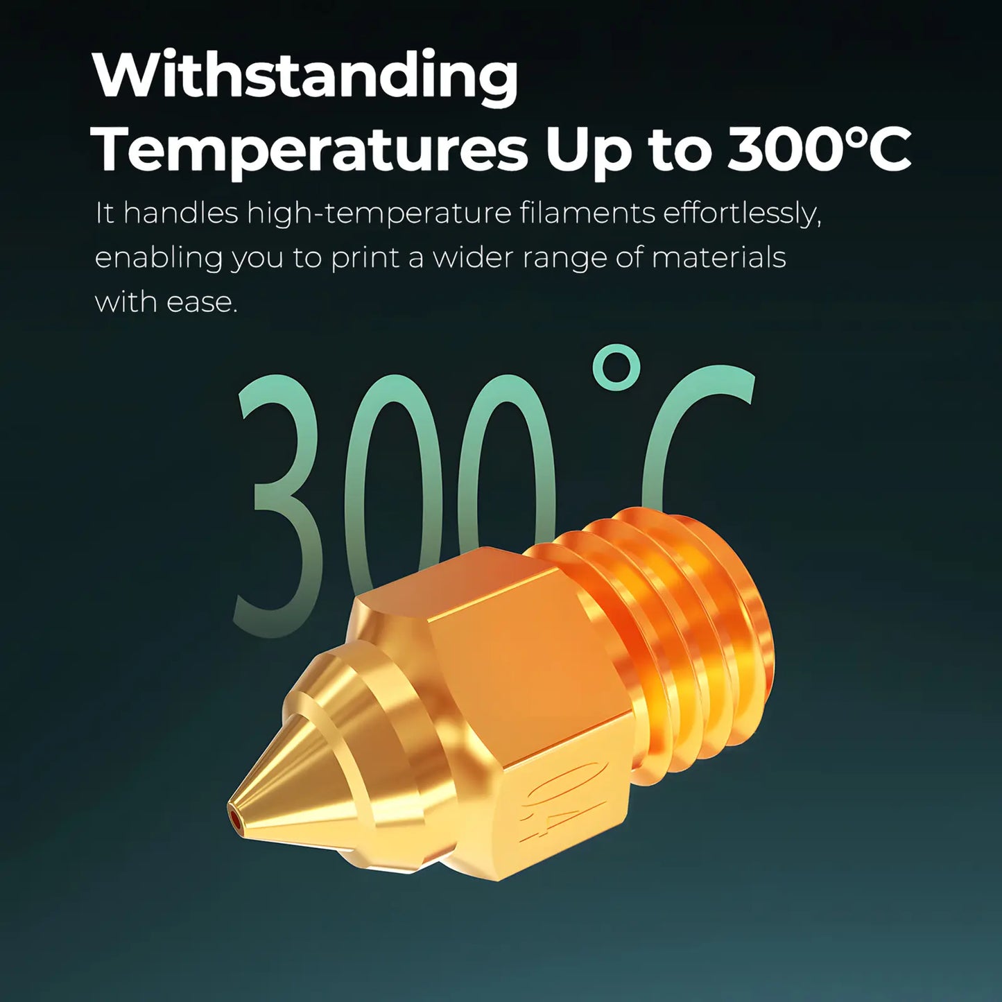 Creality Ender-5 Max Brass Nozzle Set (0.4mm x 4, 0.6mm x 2, 0.8mm x 2), High Thermal Conductivity, High Hardness, Less Clogging & No Leakage, Compatible with PLA, ABS, TPU, PETG, PA, PC FDM Materials