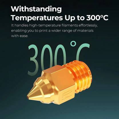 Creality Ender-5 Max Brass Nozzle Set (0.4mm x 4, 0.6mm x 2, 0.8mm x 2), High Thermal Conductivity, High Hardness, Less Clogging & No Leakage, Compatible with PLA, ABS, TPU, PETG, PA, PC FDM Materials