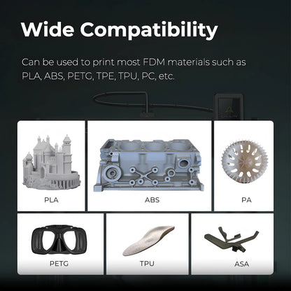 Creality Ender-5 Max Brass Nozzle Set (0.4mm x 4, 0.6mm x 2, 0.8mm x 2), High Thermal Conductivity, High Hardness, Less Clogging & No Leakage, Compatible with PLA, ABS, TPU, PETG, PA, PC FDM Materials