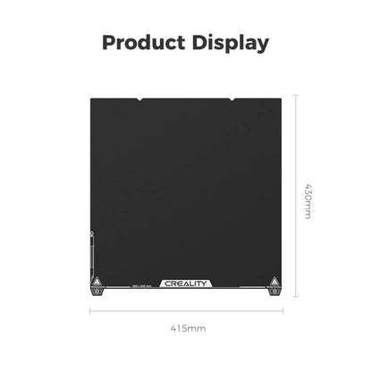 Creality Ender 5 Max Epoxy Resin Build Plate, 415×430mm Epoxy Resin Build Plate, Double-Sided Textured Spring Steel Platform, Flexible Durable Heat-Resistant Print Surface for 3D Printers