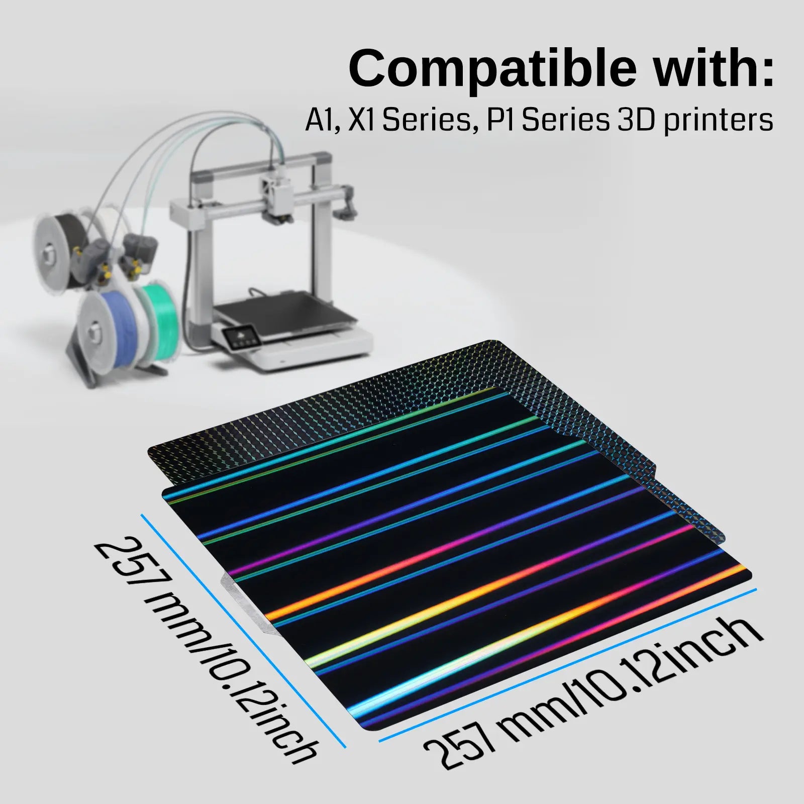 Bambulab 257x257mm Hologramlı Özel Tablo Yüzeyi H1H - 3D Printer Bambulab 257x257mm Hologramlı Özel Tablo Yüzeyi H1H - 3D Printer