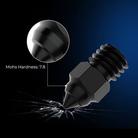 Creality High-end Hardened Steel Nozzle with High Temperature Wear Resistant