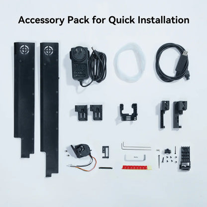 Accessory pack for quick installation on a white background