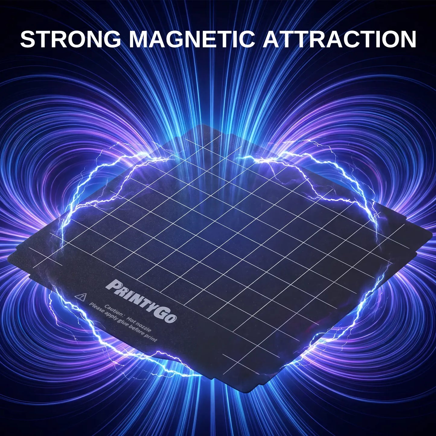 PrintyGo PEI Build Plate, Magnetic Flexible Textured PEI Sheet Heated Bed, High Flatness, Heated Bed Replacement for SainSmart PrintyGo & Kidoodle Kids’ Mini 3D Printer