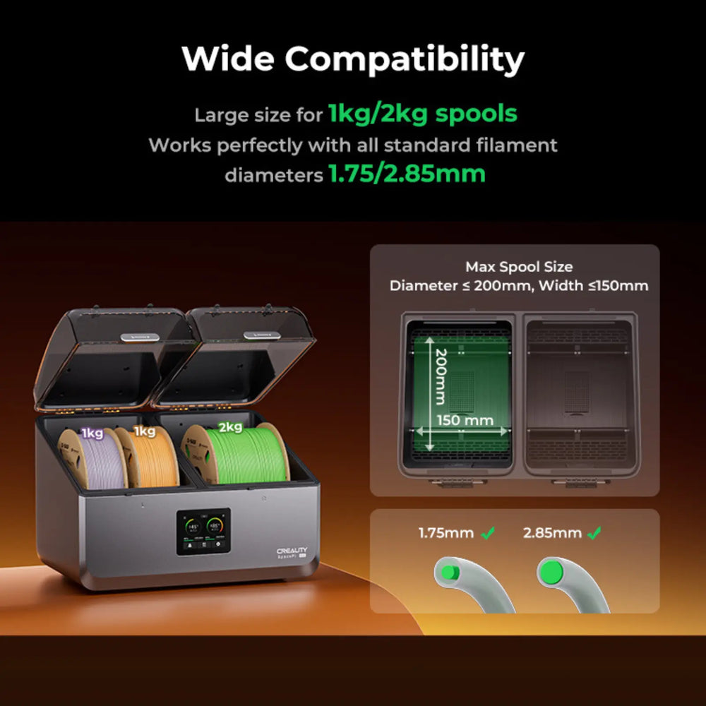 Creality SpacePi X4 Filament Dryer Box with 200W PTC Rapid Heater
