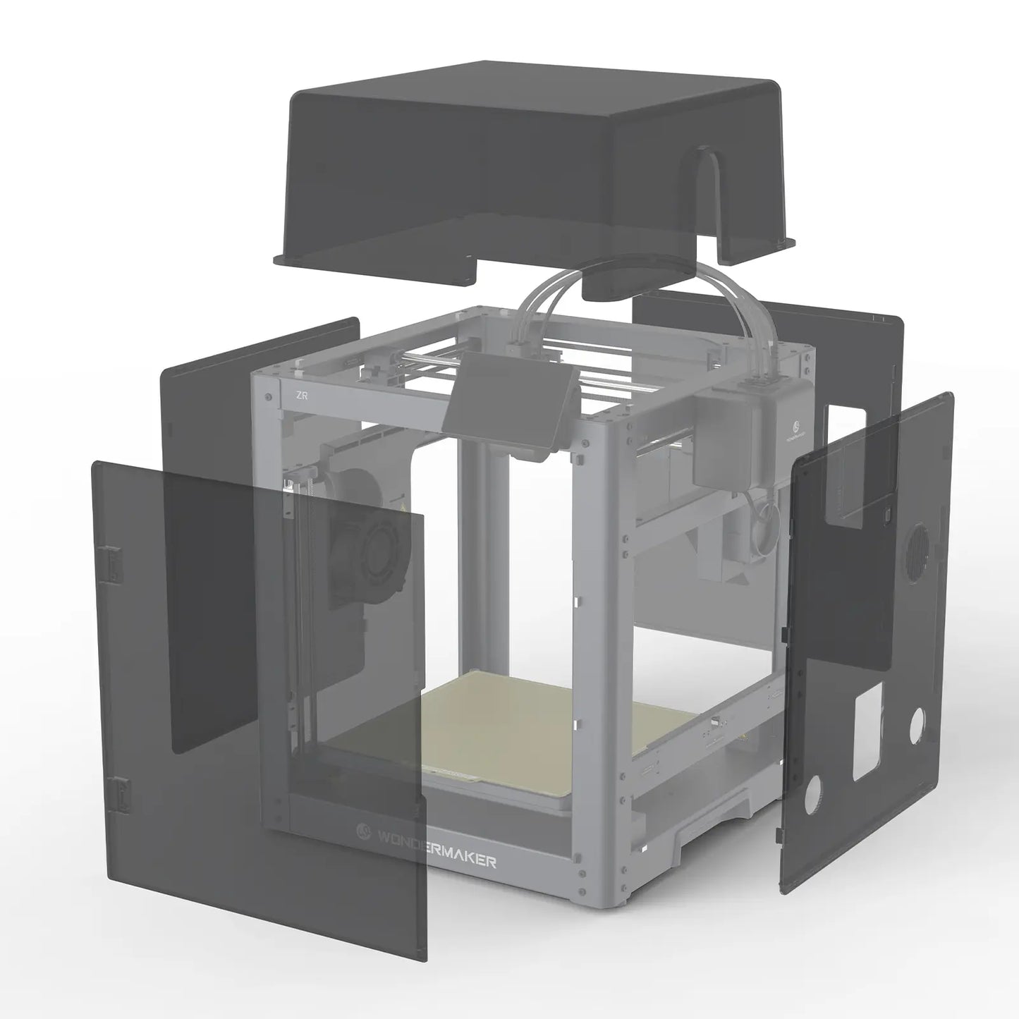 SainSmart x WonderMaker ZR 3D Printer Enclosure Kit, Safer, Quieter Cover with Built-In Air Filtration, Stable Temperature for High-Performance Filaments like ABS, ASA, PETG-CF
