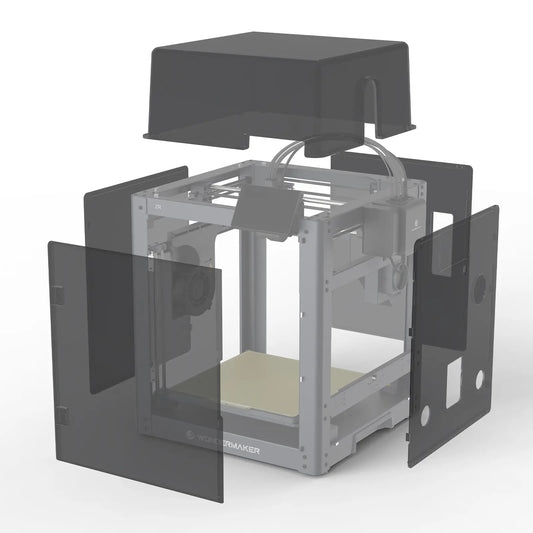 SainSmart x WonderMaker ZR 3D Printer Enclosure Kit, Safer, Quieter Cover with Built-In Air Filtration, Stable Temperature for High-Performance Filaments like ABS, ASA, PETG-CF