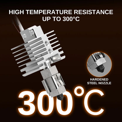 SainSmart x WonderMaker ZR 3D Printer Hotend Kit, 0.4mm Hardened Steel Nozzle, Rapid Heating 300°C Extruder, Ceramic Heater & Thermistor, Accessories Replacement for WonderMaker ZR 3D Printer