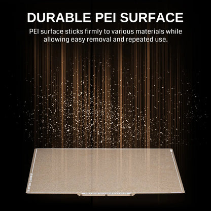 SainSmart x WonderMaker ZR PEI Spring Steel 300×300mm Build Plate, Textured PEI Magnetic Flexible Heated Bed, High Flatness PEI Sheet, Accessories Replacement for WonderMaker ZR 3D Printer