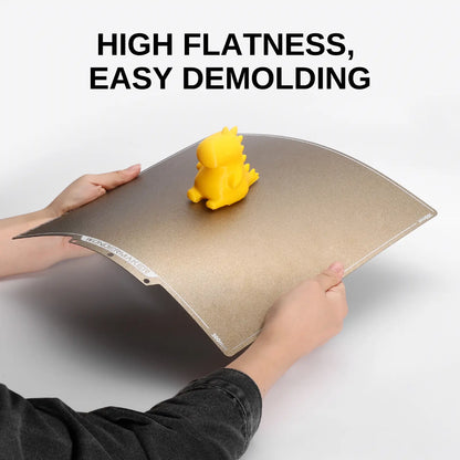 SainSmart x WonderMaker ZR PEI Spring Steel 300×300mm Build Plate, Textured PEI Magnetic Flexible Heated Bed, High Flatness PEI Sheet, Accessories Replacement for WonderMaker ZR 3D Printer