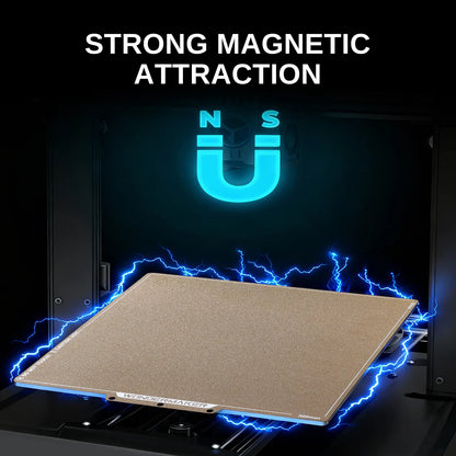 SainSmart x WonderMaker ZR PEI Spring Steel 300×300mm Build Plate, Textured PEI Magnetic Flexible Heated Bed, High Flatness PEI Sheet, Accessories Replacement for WonderMaker ZR 3D Printer