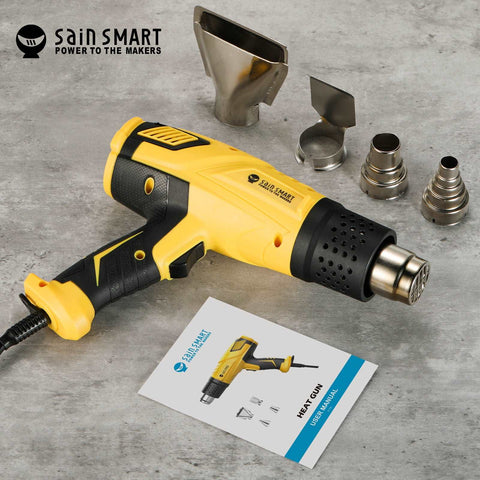 1800W Heat Gun, Visible Dual Temp Setting, for Crafts, Stripping Paint, and Shrink Wrapping