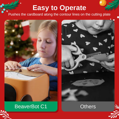Cardboard Cutter C1 Kit, Blade-Free Auto Paper Cutting Tool, Empower Kids to Develop Maker Skills