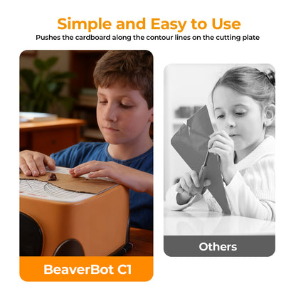 Cardboard Cutter C1 Kit, Blade-Free Auto Paper Cutting Tool, Empower Kids to Develop Maker Skills