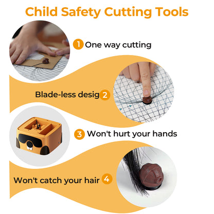 Cardboard Cutter C1 Kit, Blade-Free Auto Paper Cutting Tool, Empower Kids to Develop Maker Skills