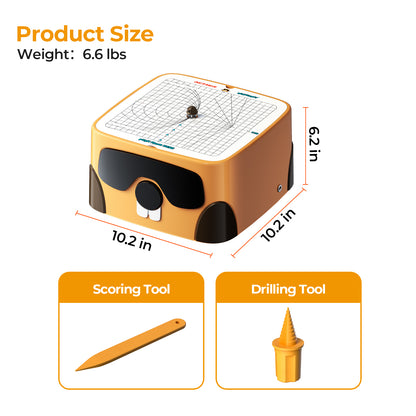 Cardboard Cutter C1 Kit, Blade-Free Auto Paper Cutting Tool, Empower Kids to Develop Maker Skills
