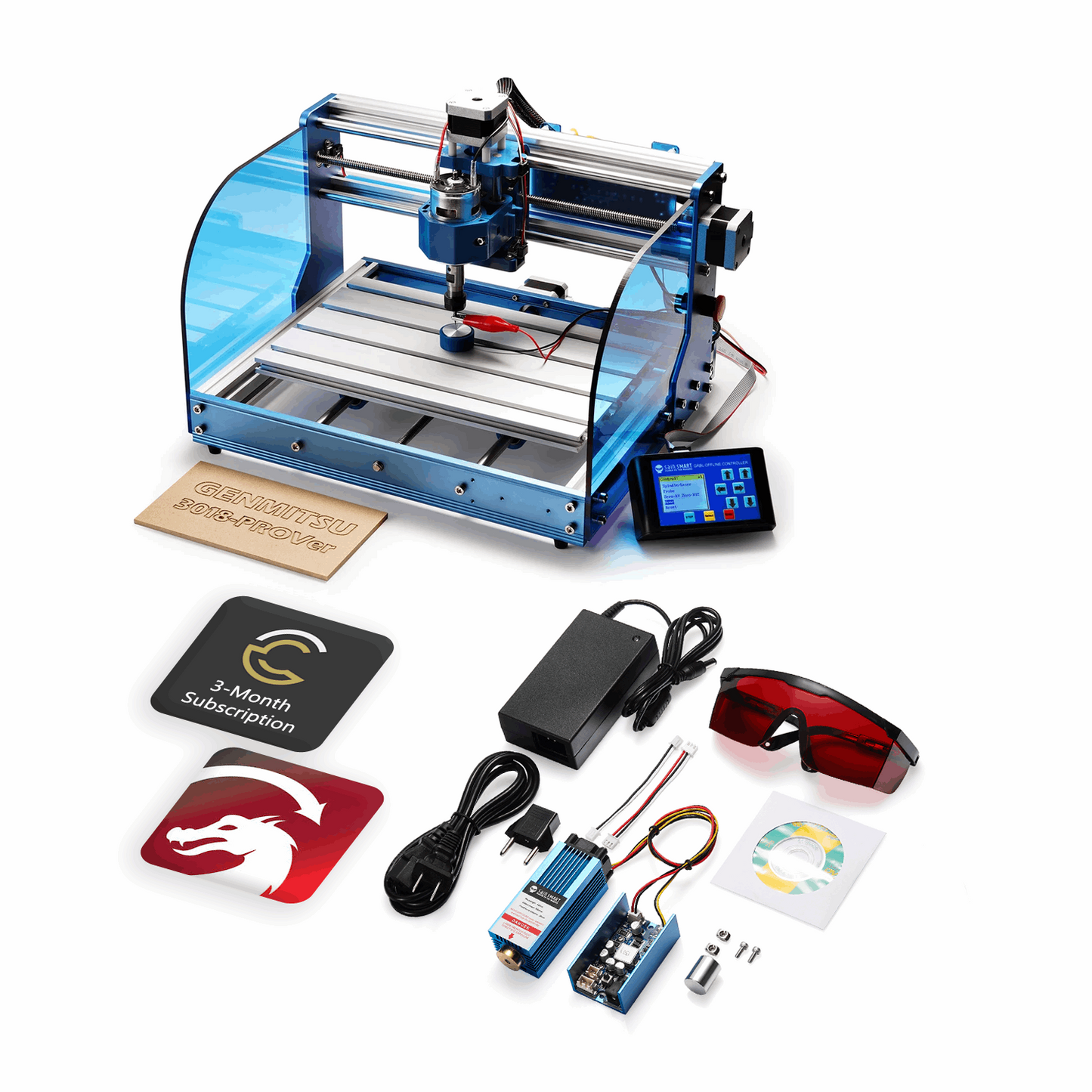 Genmitsu Mise à niveau CNC Routeur photoélectrique Z-Axis Tool Setting Touch Probe avec Genmitsu Mise à niveau CNC Routeur photoélectrique Z-Axis Tool Setting Touch Probe avec