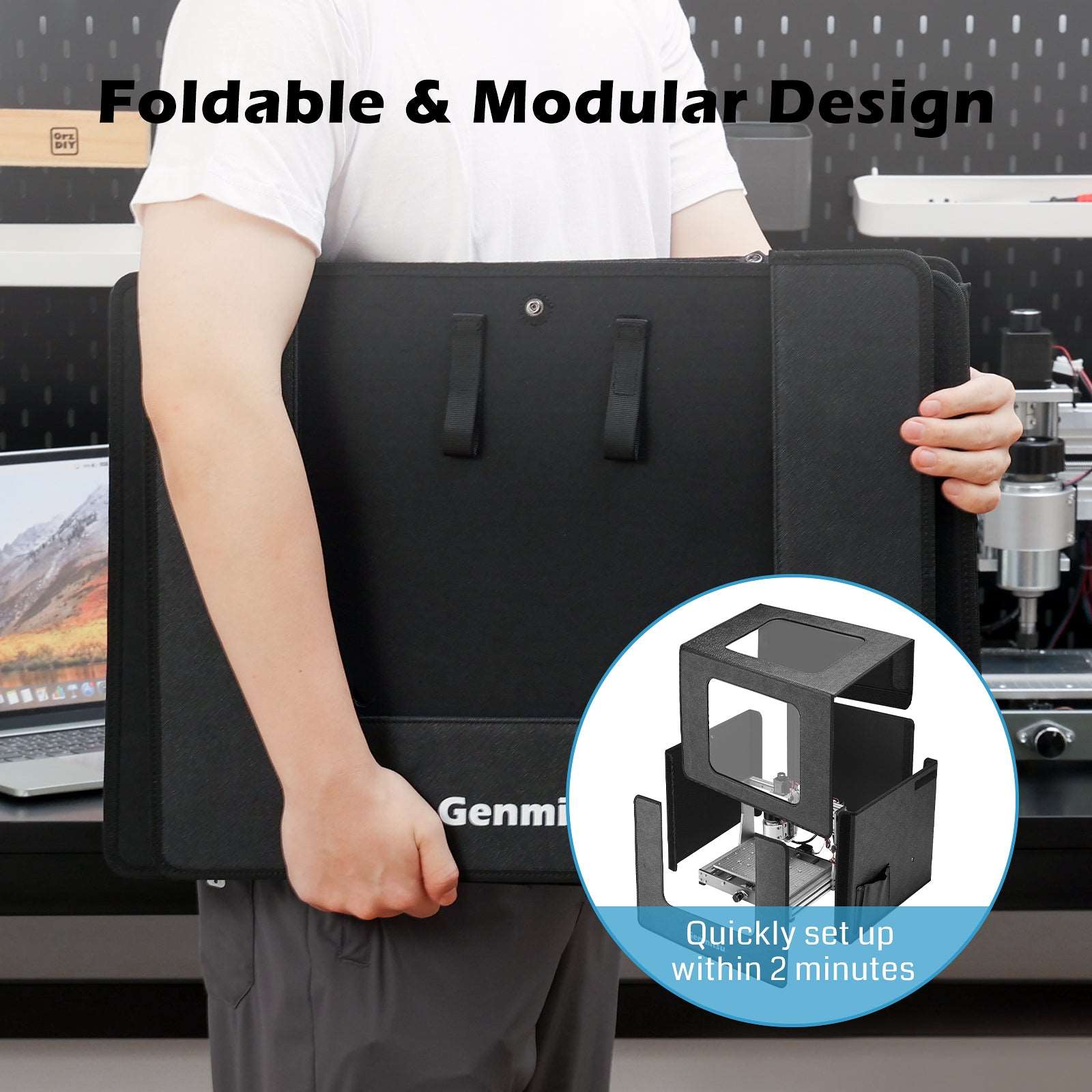 3020 KABA Fold CNC Enclosure for 3018, 3020 Series CNC router