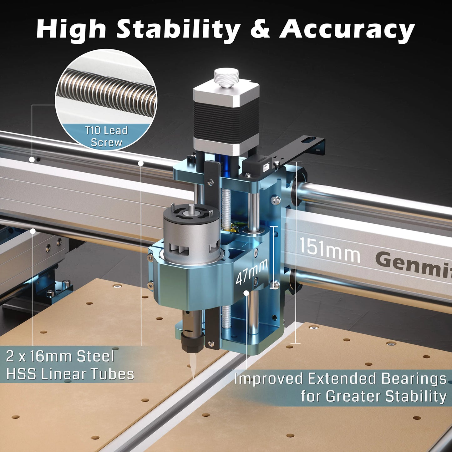 Genmitsu 4040-PRO Semi Assembly 4x4 Desktop CNC Router Machine for ...