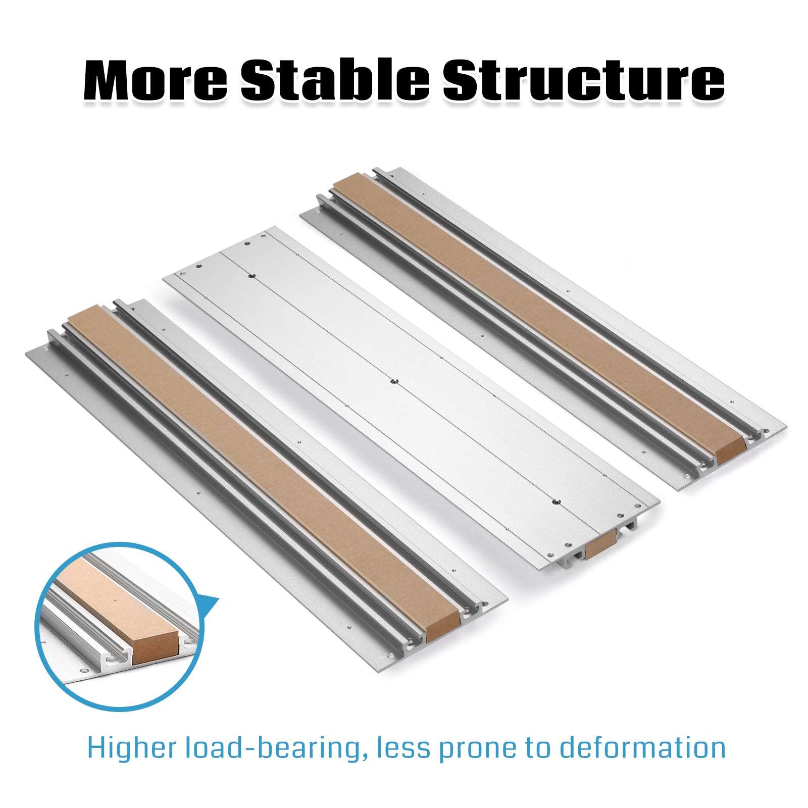 Kimiページ 4040 Aluminum & MDF Hybrid Spoilboard for Genmitsu 4040-PRO