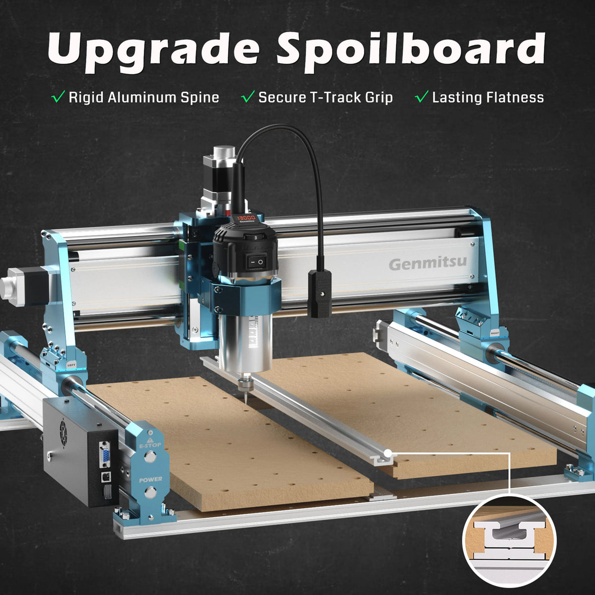 Genmitsu 4040-PRO MAX CNC Machine Desktop CNC Router, Enhanced XZ Axis ...
