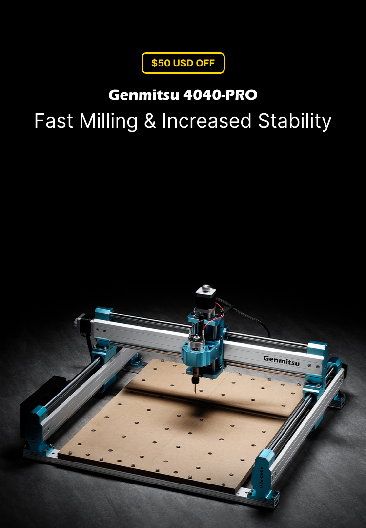 Genmitsu 4040-PRO Semi Assembly 4x4 Desktop CNC Router Machine for Carving  and Cutting