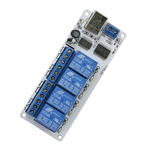 SainSmart 4-channel 5V USB Relay Module for Automation Robotics ...