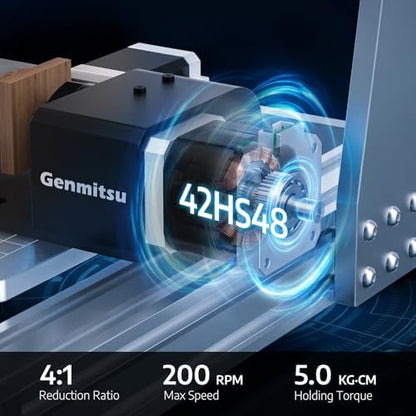 Genmitsu Rotary Module for CNC Router Machine, 184mm Clamp Range, Compatible with 3018-PROVer V2, 3020-PRO Ultra, 3020-PRO MAX V2 CNC Machine|B0GWD5NDLS
