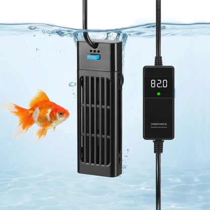 XPERTMATIC Premium 200W/300W Aquarium Heater for 15–26 Gal Tanks, 65–93°F Adjustable, Submersible Fish Tank Heater with External Probe & PID Control, Auto Shut-Off, Quartz Glass, Fresh & Saltwater Safe