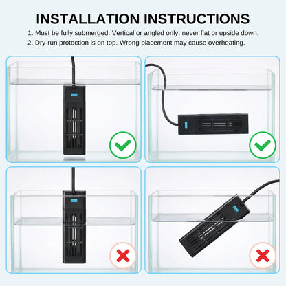 XPERTMATIC Premium 200W/300W Aquarium Heater for 15–26 Gal Tanks, 65–93°F Adjustable, Submersible Fish Tank Heater with External Probe & PID Control, Auto Shut-Off, Quartz Glass, Fresh & Saltwater Safe