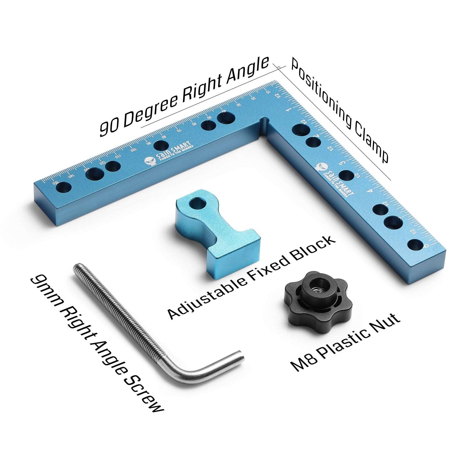Genmitsu 90 Degree Aluminum Positioning Squares, 6.3-inch
