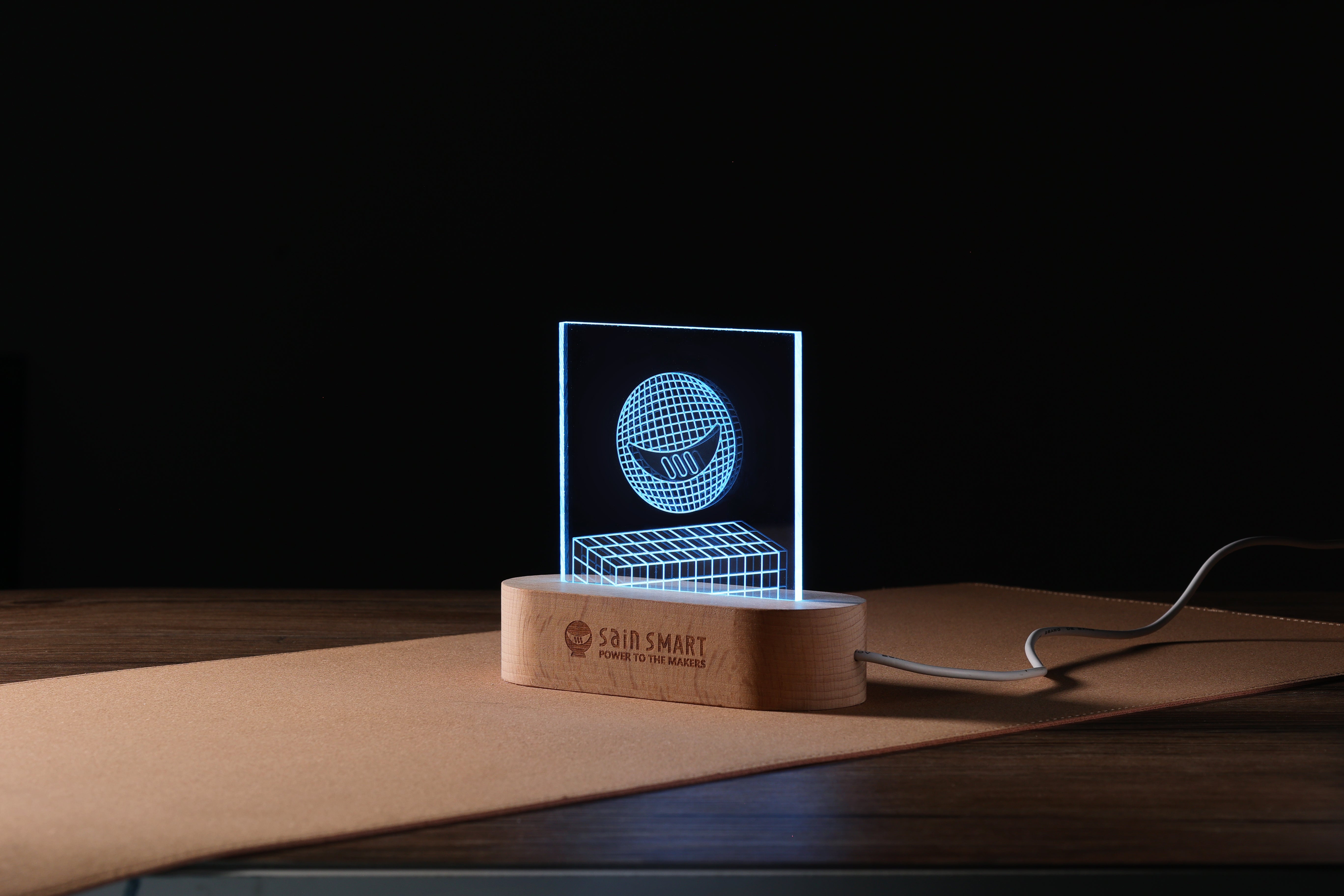 Arcrylic panel made by Genmitsu CNC Router Cubiko