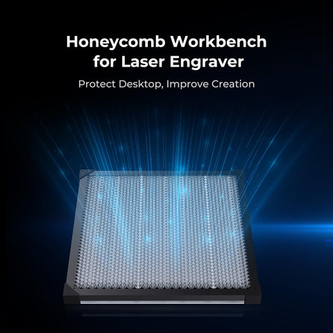 Honeycomb Laser Bed, 500 * 500 * 22mm Work Area, Fits Most CO2, Fiber, Diode Laser Engraver