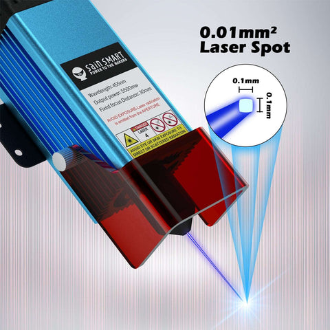 5.5W Compressed FAC Laser Module for PROVerXL 4030 V1 & V2, LC-60A, 4040-PRO, with Air Assist Nozzle