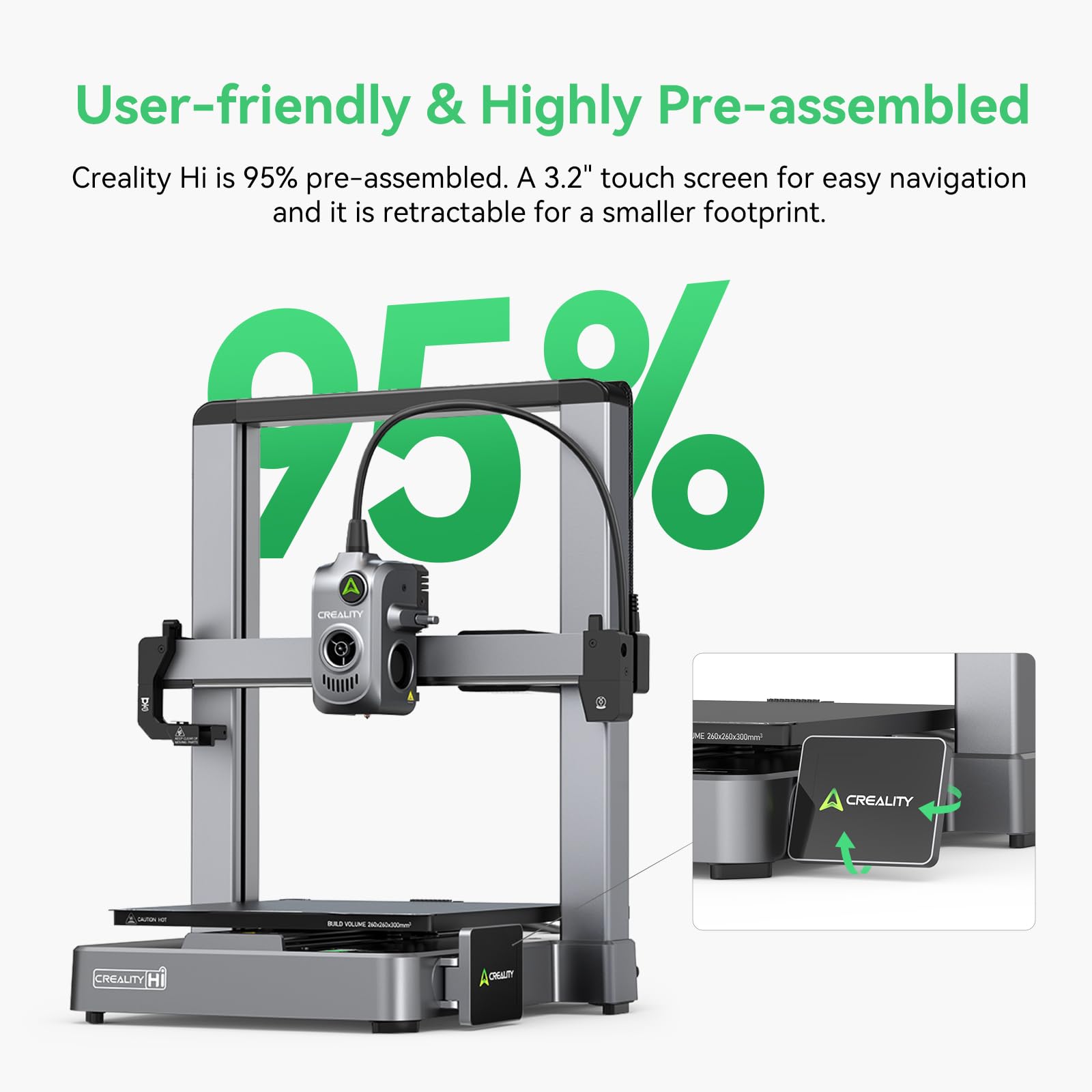Discontinued] Creality Hi 3D Printer, Support Multi-Color 3D