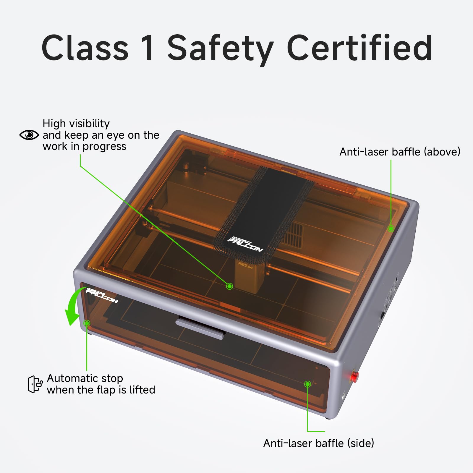 新品未開封、Creality Falcon A1 10Wレーザー加工機 Creality Falcon A1 10W Laser Engraver, Enclosed Laser Cutter with
