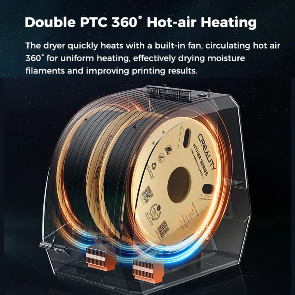 Creality Space PI Filament Dryer Plus, 2 Spools 3D Printing Creality Space PI Filament Dryer Plus, 2 Spools 3D Printing