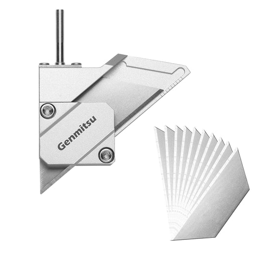 Drag Knife Cutter for CNC Router Machine, Precision 1/8" Shaft with Dual Bearings, Smooth Cutting Vinyl, Cardboard, Plastic, Rubber, 10PCS Blades Included