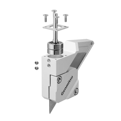 Drag Knife Cutter for CNC Router Machine, Precision 1/8" Shaft with Dual Bearings, Smooth Cutting Vinyl, Cardboard, Plastic, Rubber, 10PCS Blades Included