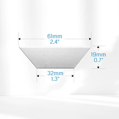 Drag Knife Cutter for CNC Router Machine, Precision 1/8" Shaft with Dual Bearings, Smooth Cutting Vinyl, Cardboard, Plastic, Rubber, 10PCS Blades Included
