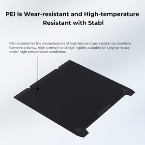 Creality K1 PEI Build Plate Kit, Flexible Spring Steel Platform with Smooth Surface and Magnetic Base Sheet Kit