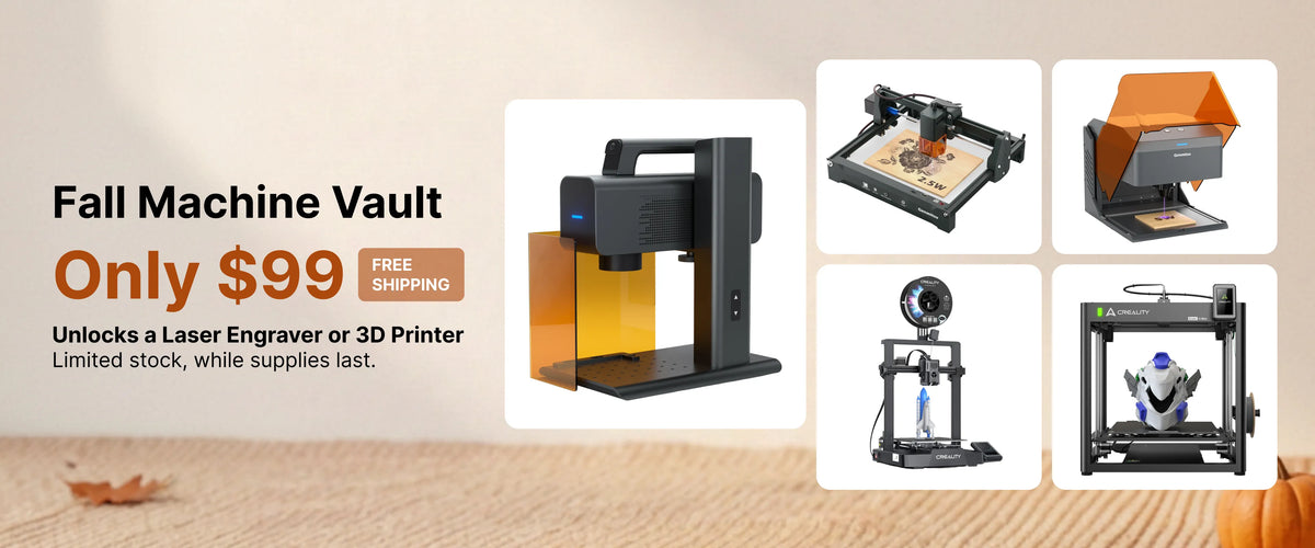 SainSmart Fall Machine Vault, Only $99 unlock a laser engraver or 3D printer