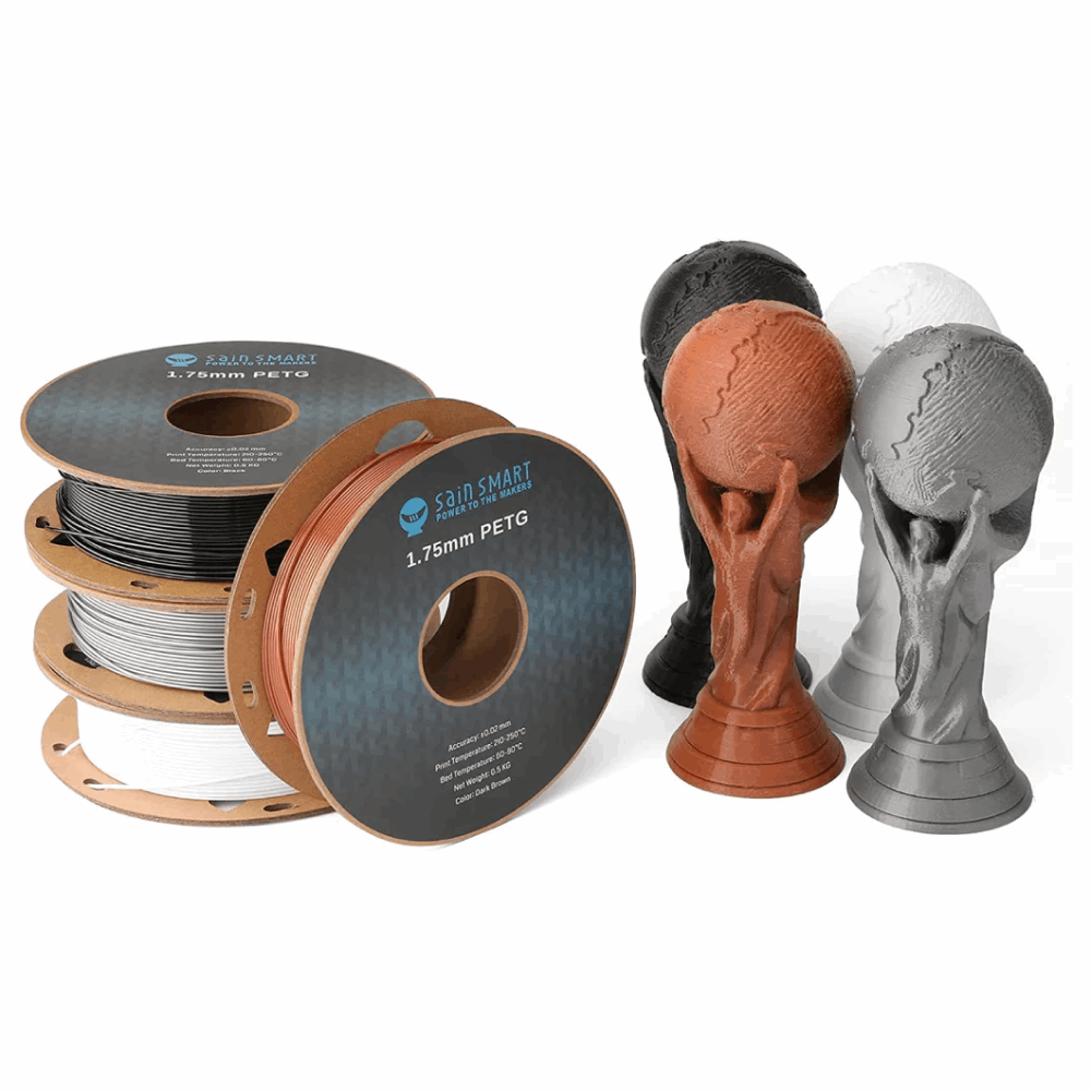 SUNLU PETG 3D Printer Filament, PETG Filament 1.75mm Dimensional Accuracy  +/- 0.02 mm, 1 KG Spool (PETG Orange)