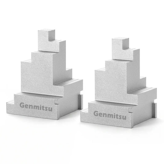 2pcs Clamp Blocks, 8 Adjustment, Workholding Spacer for Vise & Hold Down Clamps, Expand CNC Clamping Range