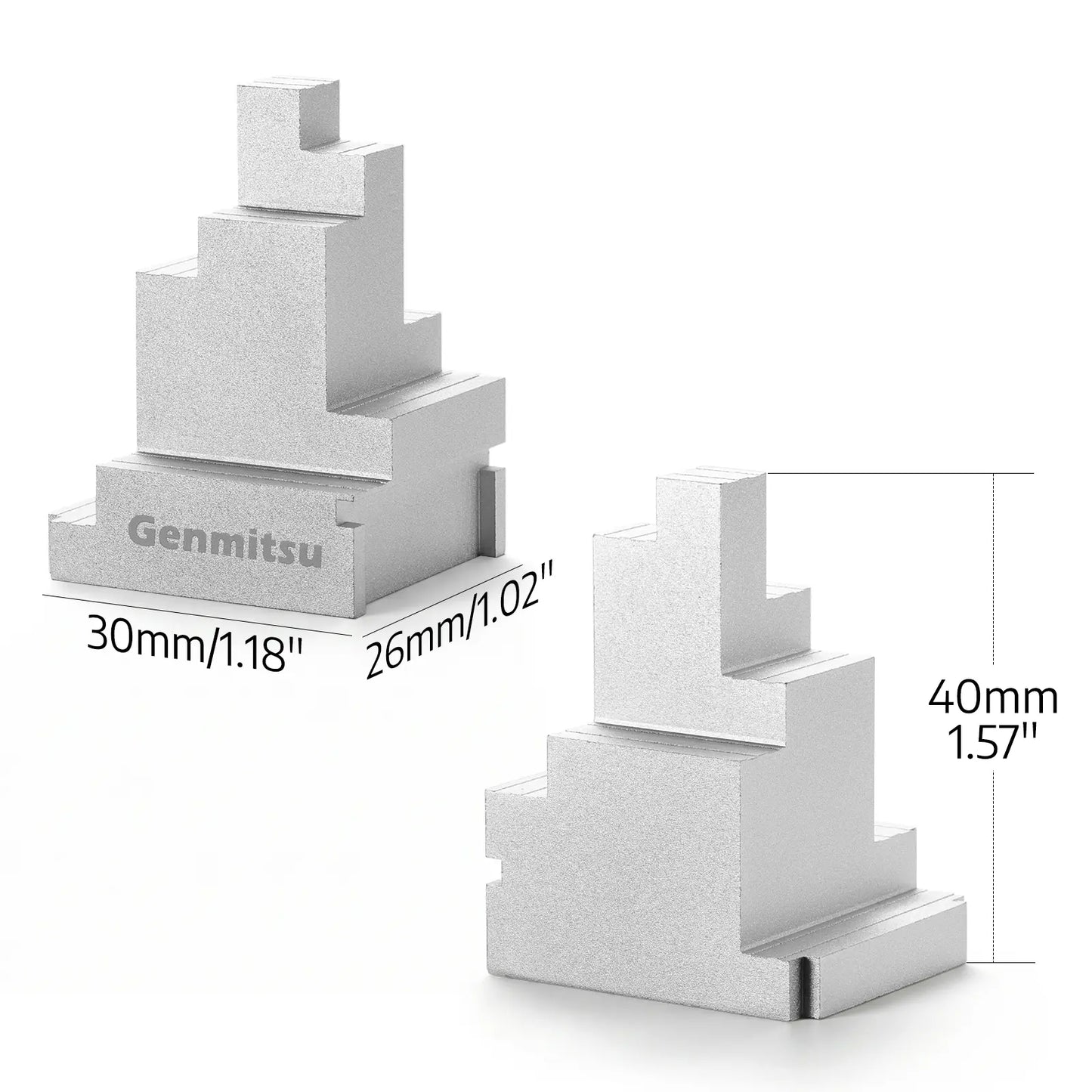 2pcs Clamp Blocks, 8 Adjustment, Workholding Spacer for Vise & Hold Down Clamps, Expand CNC Clamping Range