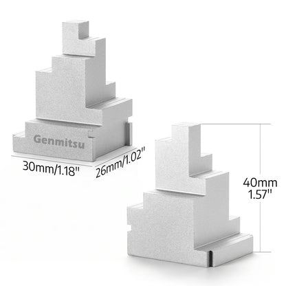 2pcs Clamp Blocks, 8 Adjustment, Workholding Spacer for Vise & Hold Down Clamps, Expand CNC Clamping Range