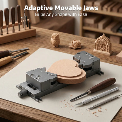 Fractal Vise Clamp  100° Adjustable Jaw for Irregular Shape, 120mm Clamping Range, Dual Fixation