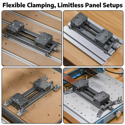 Fractal Vise Clamp  100° Adjustable Jaw for Irregular Shape, 120mm Clamping Range, Dual Fixation