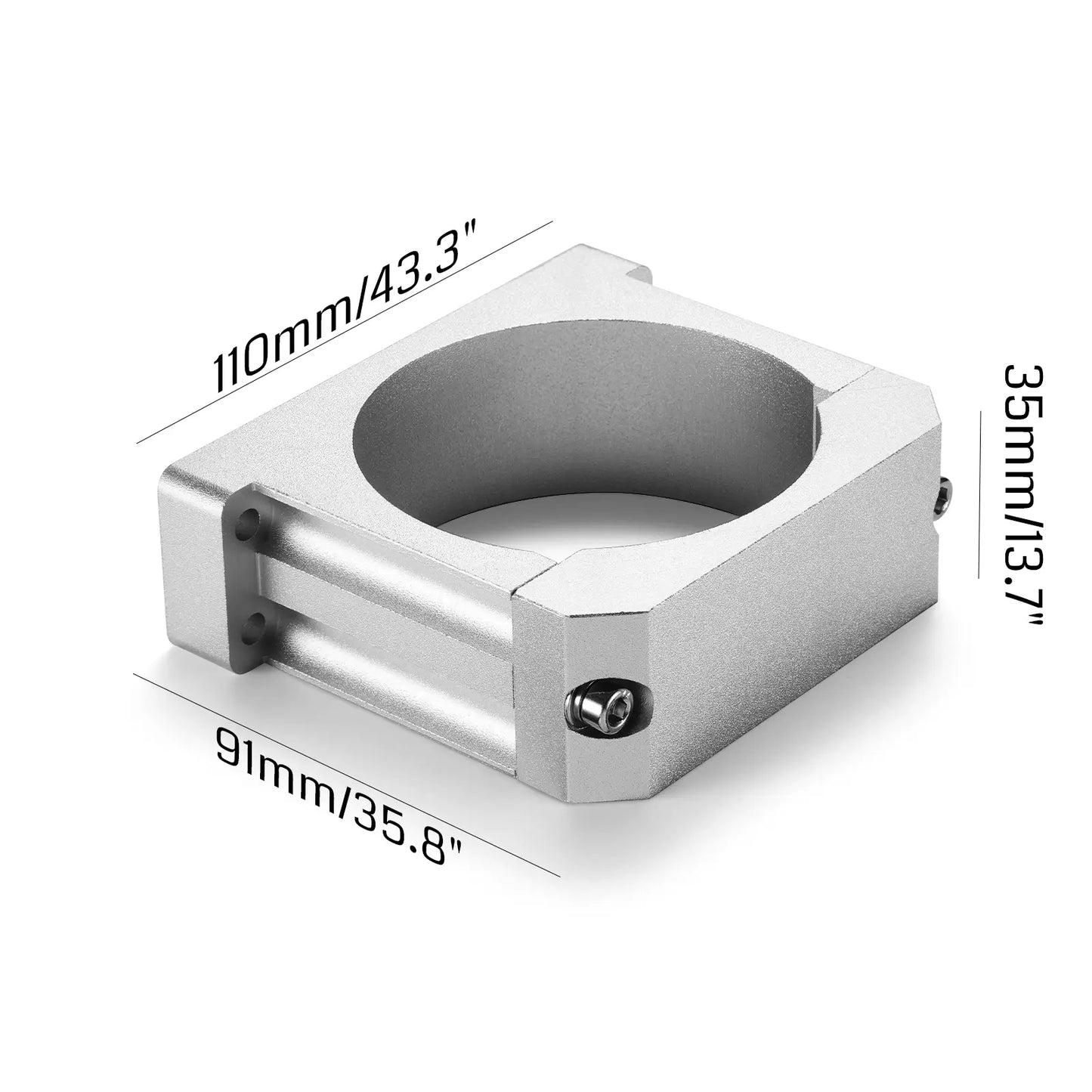 80mm Diameter Aluminum Spindle Motor Holder Mount for CNC Router Water-cooled Spindle of Genmitsu 4040-PRO MAX/3030-PROVer/3030-PROVer Ultra CNC Machine