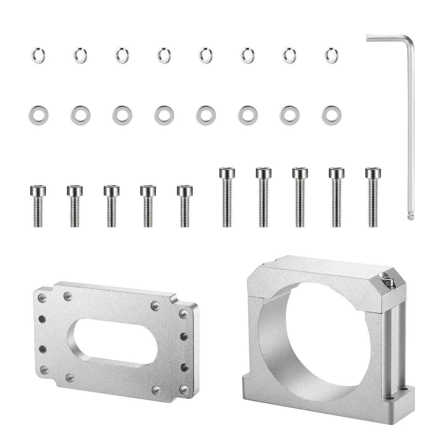 80mm Diameter Aluminum Spindle Motor Holder Mount for CNC Router Water-cooled Spindle of Genmitsu 4040-PRO MAX/3030-PROVer/3030-PROVer Ultra CNC Machine